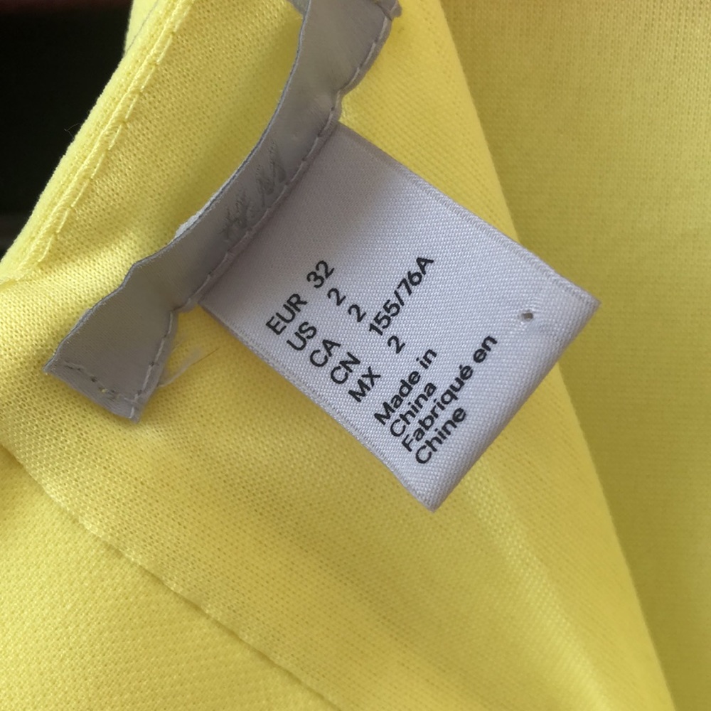 Gorgeous lemon Yellow midi dress size 2 - Picture 4 of 7